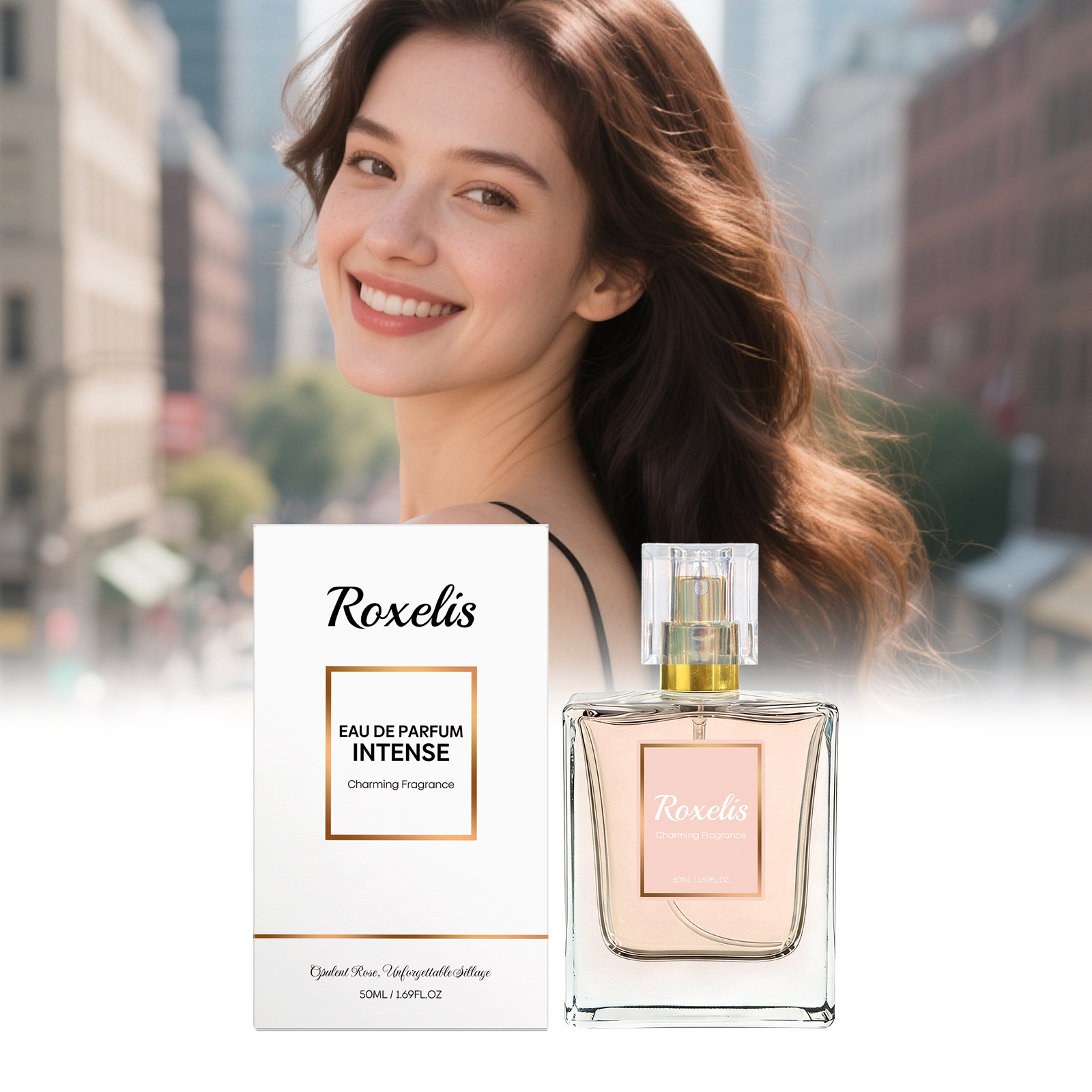 Fragrance Perfume For Hair - Spray Aromático de Rosa y Vainilla,