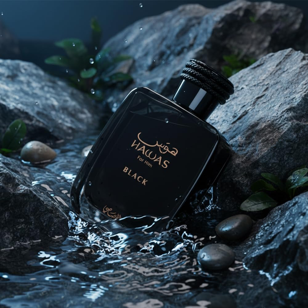 Hawas Black de Rasasi para Hom - Perfume Fragrance For Men reseña y precio