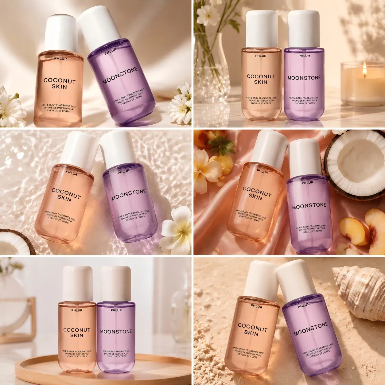 PHLUR Coconut Skin & Moonstone - Fragrance Perfume For Hair reseña y precio