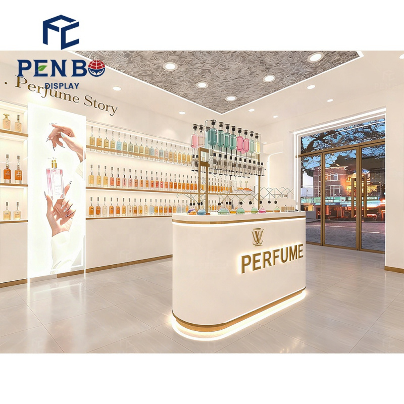 Vitrina de lujo para tienda de - Perfume Fragrance Store reseña y precio