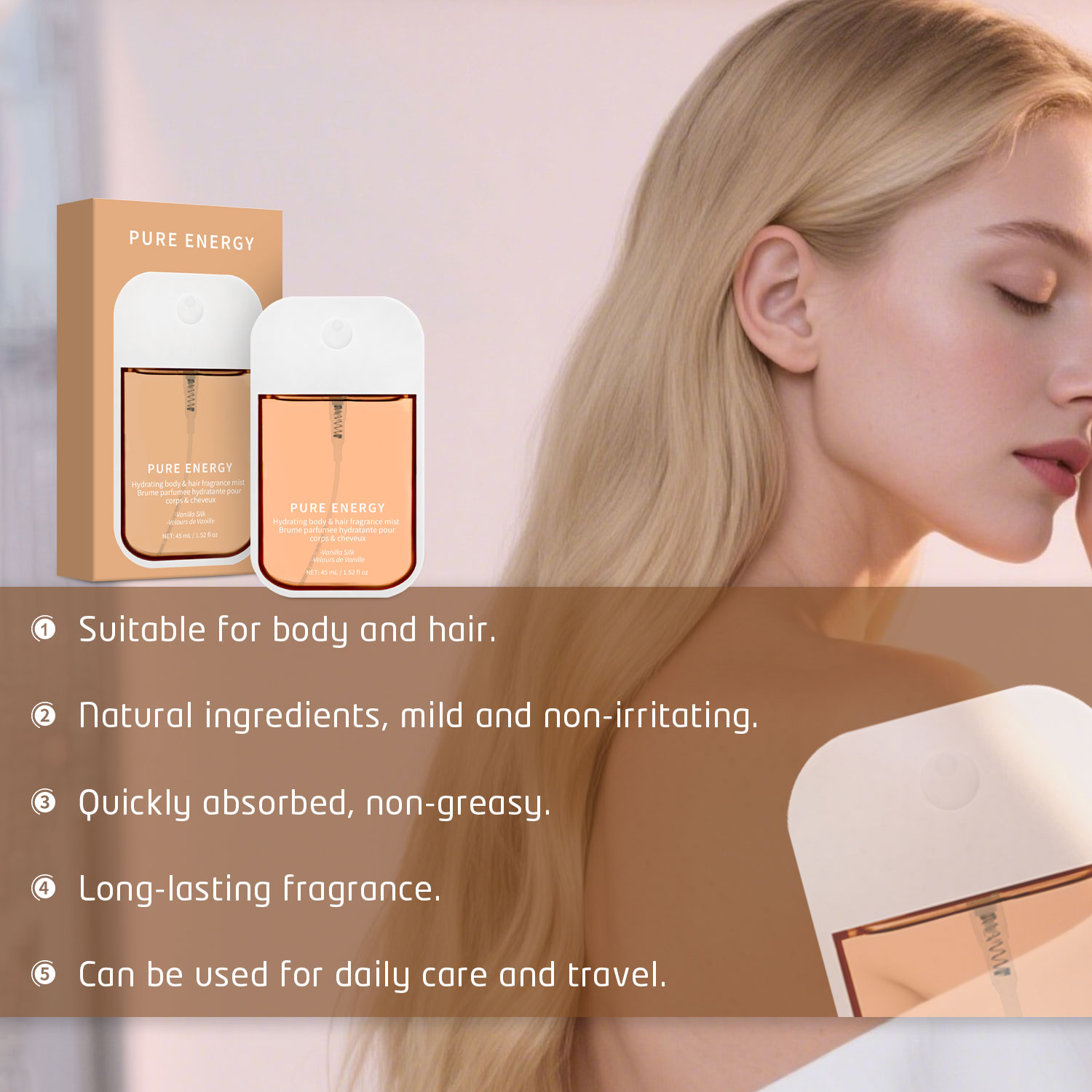 Bruma corporal de terciopelo d - Fragrance Perfume For Hair reseña y precio